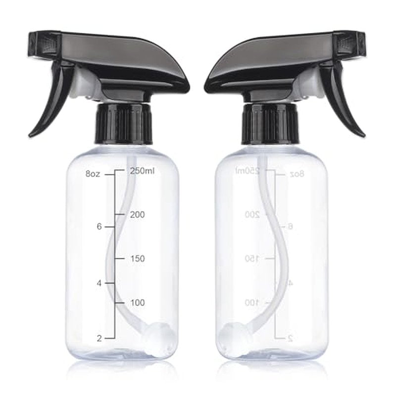 Gungtien 10oz Spray Bottles 2-Pack - Adjustable Nozzle & 360° Design