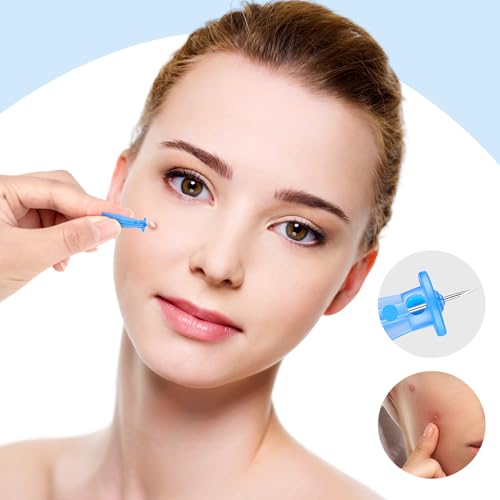 Sterile Lancets for Blackhead Removal, 100 Pack Pimple Needles