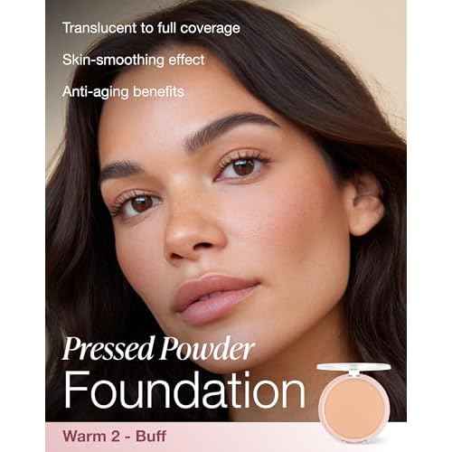 Mineral Fusion, Pressed Powder Foundation Warm 2, 0.32 Ounce
