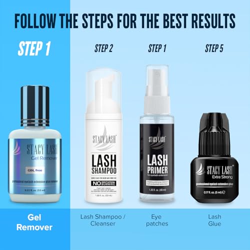 Eyelash Extension Remover Gel - Fast Dissolution Lash Glue Remover for Lash Extensions - 0.51 Fl Oz