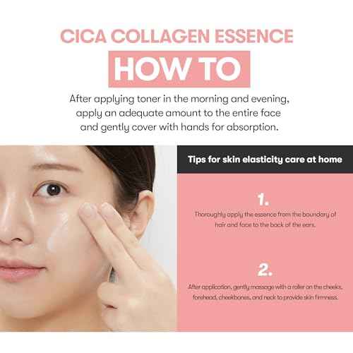 VT COSMETICS Cica Collagen Essence, 300Da Collagen Extract & Peptide Complex for Firming, Plumping, and Improving Skin Elasticity. Korean Skincare, Pink Collagen Serum