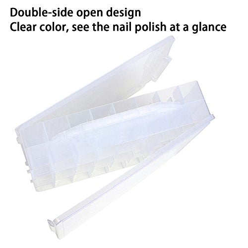 Nail Polish Holder Organizer for 48 Bottles with Adjustable Dividers