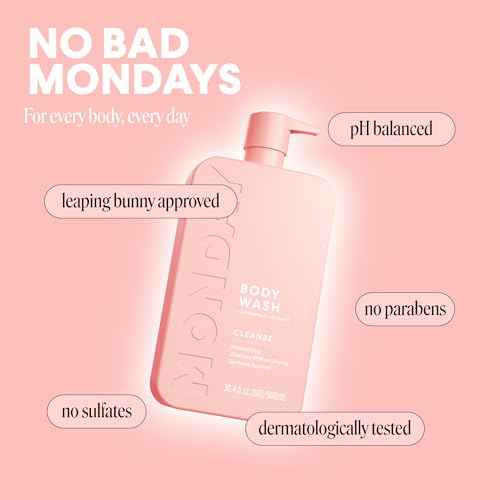 MONDAY HAIRCARE CLEANSE Body Wash with Grapefruit Extract, Hyaluronic Acid, Shea Butter, Coconut Oil for Normal to Oily/Combination Skin 900 mL