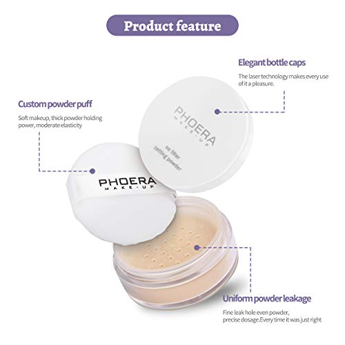 Phoera Setting Powder - Oil Control & Brightening Loose Powder