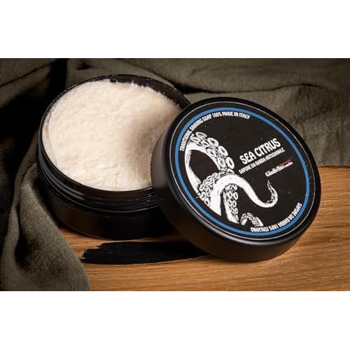 The Goodfellas¡¯ Smile SEA CITRUS (Sea Air & Lemon) Italian Shaving Soap ? Soft Lathering Soap Made in Italy for Use with Brush, Safety Razor or Straight Razor
