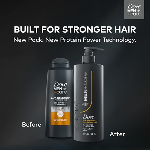 Dove Men+Care Anti-Dandruff 2-in-1 Shampoo & Conditioner, 18 oz