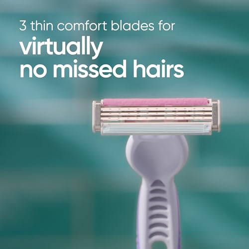 Venus Simply 3 Reveal Disposable Razors, 4 Count