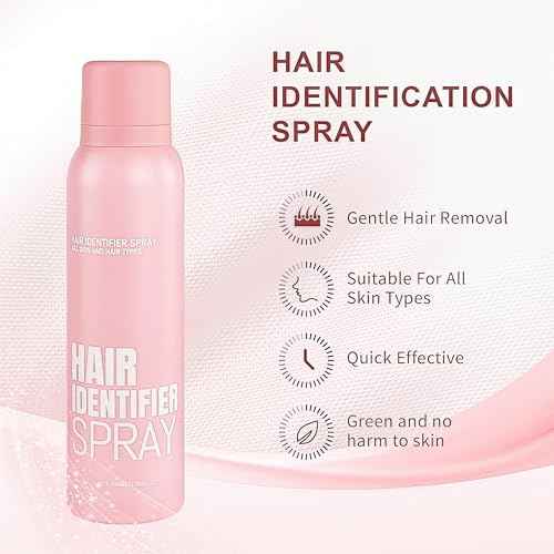 Hair Identification Spray for Facial Shaving - Removes hair and dead skin, Women's Facial Shaving Powder Spray - Moisturizing Skin Care Set, Suitable for sensitive skin/unisex, with 4 Razors (1Set)