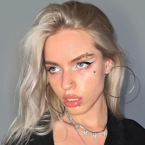 Face Gems Fake Piercings Stickers - 9 Sheets, 4 Sizes