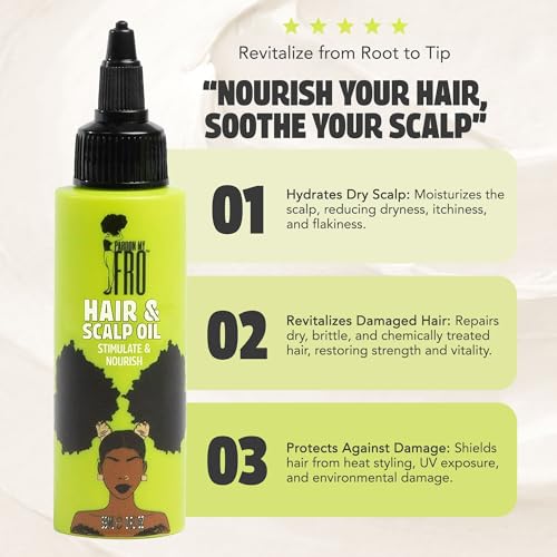Pardon My Fro Hair & Scalp Oil - 2 fl oz