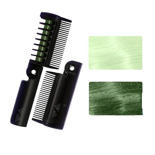 Easilydays Green Temporary Hair Chalk Comb for Kids & Adults, Washable Hair Color