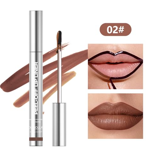 BANGFENG 4Pcs Peel Off Lip Stain - Waterproof, Long-Lasting Nude