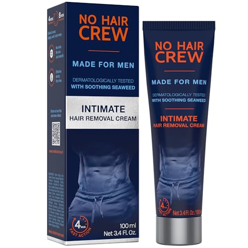No Hair Crew Men's Intimate Hair Removal Cream 100ml