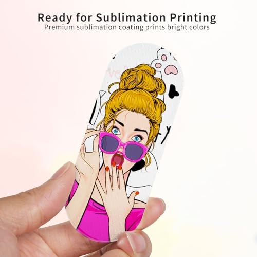 PYD Life 9 Pack Sublimation Glass Foot File Blanks,Reusable Foot Scrubber Dead Skin Remover,Nano Crystal Foot Scrubber Dead Skin Remover with Protective Case,Perfect Gifts for Beauty Enthusiasts