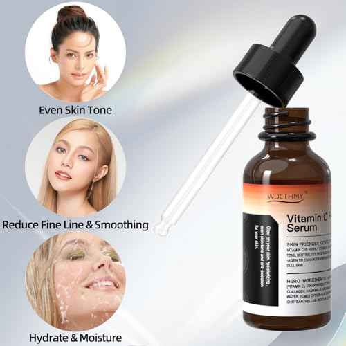 Vitamin C Serum For Face-Vitamin C&E, Hyaluronic Acid, Collagen & Niacinamide - Brightening, Hydrating & Anti-Aging Serum - Improve Dark Spots, Even Skin Tone, Wrinkles, Fine Lines for Daily Skin Care
