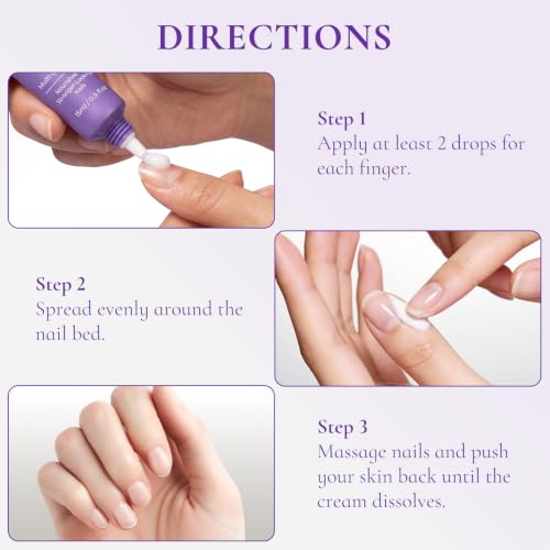 Nail & Cuticle Cream with Keratin & Biotin for Dry Cuticles - 0.5 fl oz