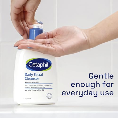 Face Wash by CETAPHIL, Travel Size Toiletries, Daily Facial Cleanser for Sensitive, Combination to Oily Skin, NEW 2 oz 12 Pack, Gentle Foaming, Soap Free, Hypoallergenic