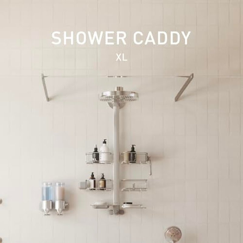 simplehuman X-Large Hanging Shower Caddy for Handheld Showerheads