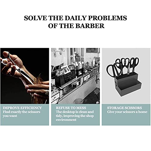 Salon Scissor Holder Rack - 12-Pair Barber Storage Organizer