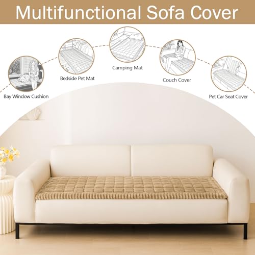 Couch Cover for Dogs Washable Non Slip Flannel Sofa Protector
