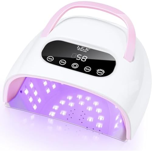 LetGoShop Professional UV LED Nail Lamp - 57W Fast Curing, Auto Sensor, 4 Timer Settings, LCD Display for Gel Polish
