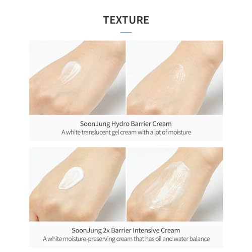 ETUDE SoonJung Hydro Barrier Cream, Face Moisturizer for Sensitive Skin, 92.2% Hydrating Ingredients, Low pH Level 5.5, Dermatologically Tested, Panthenol, Madecassoside, Korean Skin Care (2.54 Fl Oz)