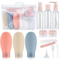 12-Piece Travel Toiletry Bottles Set - Refillable 60ml Containers