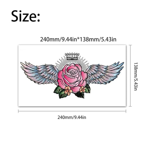 Temporary Neck Tattoos for Women 6 Pack - Realistic Fake Stickers