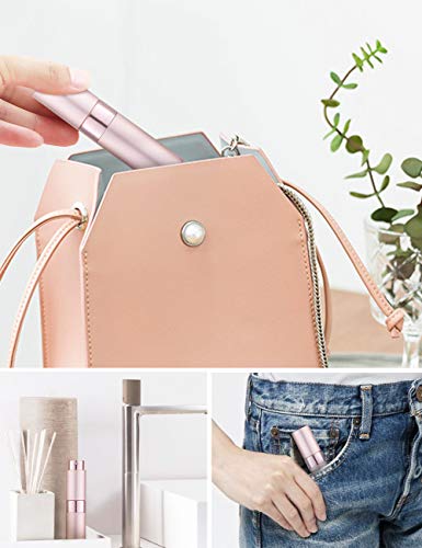 LISAPACK 8ML Travel Perfume Atomizer Spray Bottle - Refillable Pink