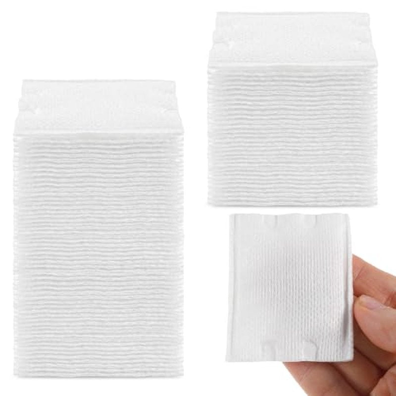200 Soft Square Cotton Pads for Makeup Removal & Skincare