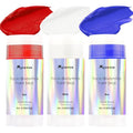 Mysense Red White Blue Face Paint Stick - Water Based Patriotic Makeup