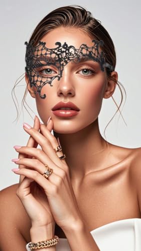 Lace Masquerade Mask for Women | Venetian Costume Ball Mask