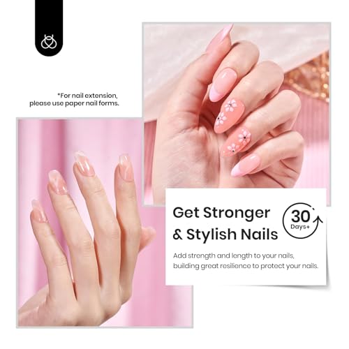 Beetles HEMA-Free Nude Pink Builder Gel for Nails - 15ml BIAB Extension Gel