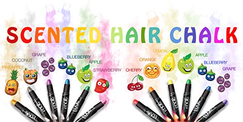 Hair Chalk for Kids 12 Colors Washable Temporary Hair Dye