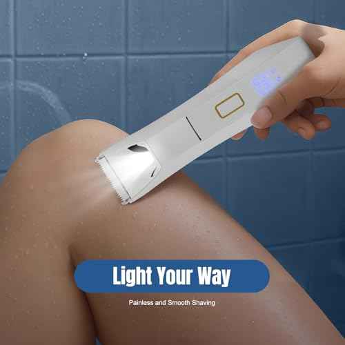 Bikini Trimmer for Women, 3 in 1 Electric Shaver for Women, Waterproof Pubic Body and Nose Hair Trimmer, Rechargeable Electric Razor for Underarm Leg Arm Body Nose