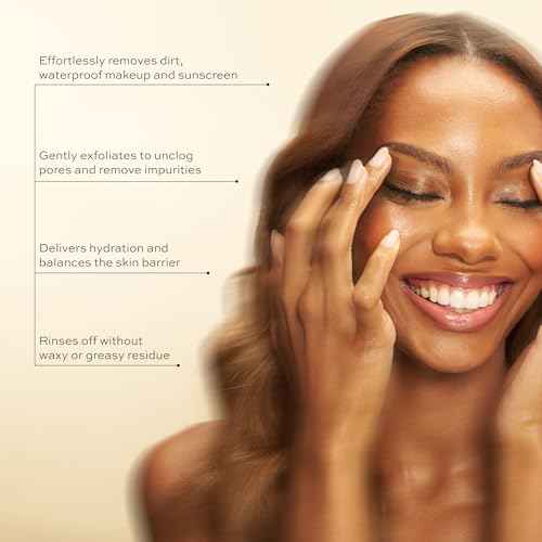 DIME Beauty Nourishing Cleansing Oil, 4 FL OZ (120 ml) - Cleanser & Makeup Remover, Formulated with Meadowfoam & Jojoba Oil for Skin