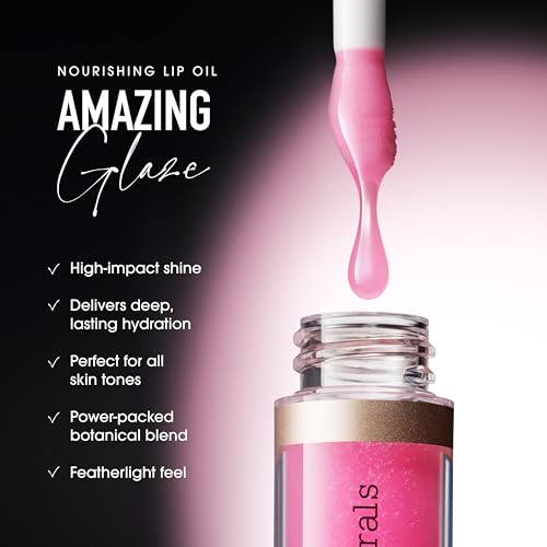 bareMinerals Nourishing Lip Oil Charm - Hydrating Tinted Lip Gloss, 3.8ml