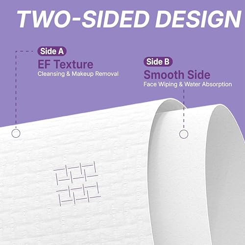 Disposable Face Towels, 10" x 12", Ultra Thick Face Towelettes for Sensitive Skin, Extra Soft Makeup Remover Dry Wipes, 600 Count