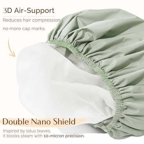 Yanibest Reusable Waterproof Shower Cap for Women