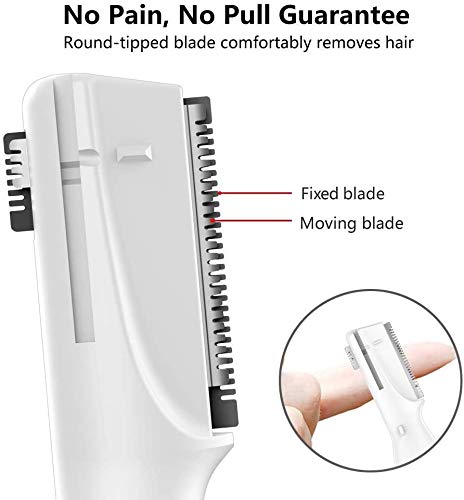 Funstant 2-Pack Replacement Blade Eyebrow Trimmer Facial Electric Hair Razor