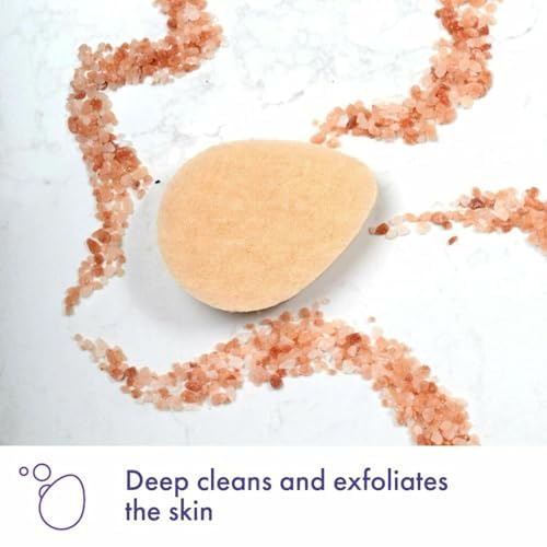 Buf-Puf Gentle Facial Sponge, Dermatologist Developed, Removes Deep Down Dirt & Makeup That Causes Breakouts and Blackheads, Reusable, Exfoliating, 1 Count