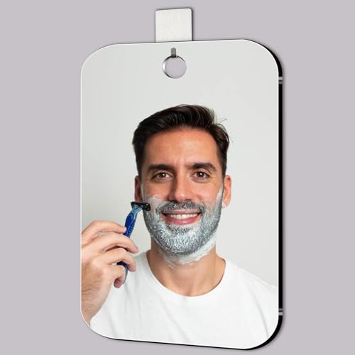 Shatterproof Shower Mirror 6x8 in Acrylic Shaving & Makeup