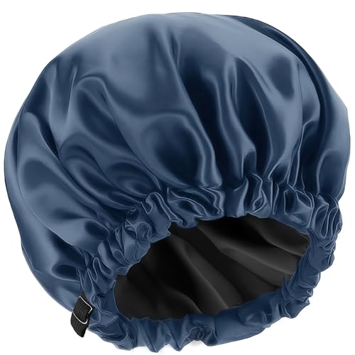 Satin Lined Shower Cap – Extra Large Waterproof
