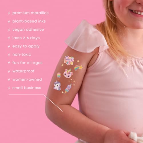 Flash Tattoos Temporary Tattoos for Kids - Waterproof
