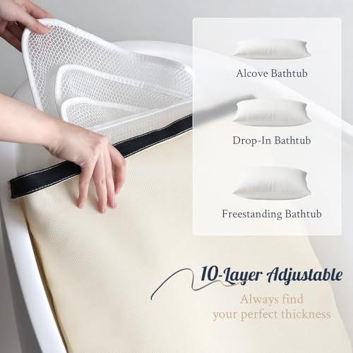 Luxury Bathtub Pillow with Neck & Back Support