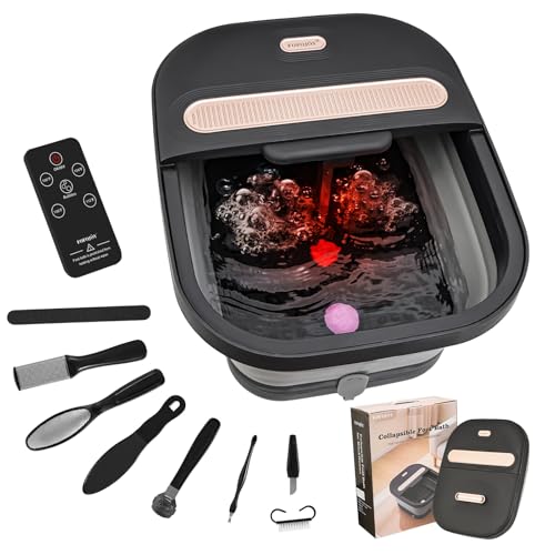 FOFOJÔY Collapsible Foot Spa Bath with Heat & Massage