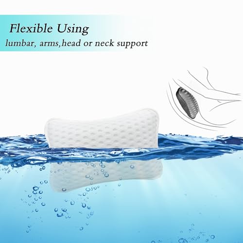 Bath Pillow with Suction Cups - Neck Support for Tub