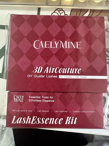 CAELYMINE Lash Extension Kit for Beginners Lash Clusters Kit with Spikes Lash Glue Remover Lash Kit Bond and Seal Individual Lashes Kit Eyelash Applicator (BDD11 10-16 Mix)