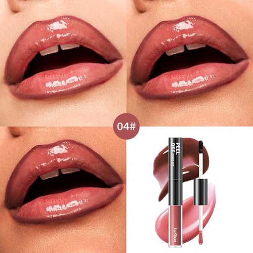 Peel-Off Lip Liner & Gloss Duo – Mocha Brown Waterproof Lip Tint