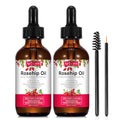 2 Pack Rosehip Oil for Face,100% Pure Organic Rosehip Seed Oil Cold Pressed Moisturizer for Hair, Skin & Nails 4 fl.oz